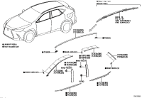 7507578020-MOULDING SUB-ASSY, REAR DOOR, OUTSIDE RH