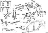 6563878020-LINER, REAR WHEEL HOUSE, LH