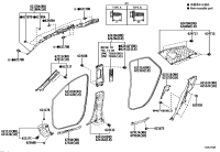 6231278020-WEATHERSTRIP, FRONT DOOR OPENING TRIM, LH