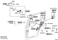 6905076031-LOCK ASSY, REAR DOOR W/MOTOR, RH