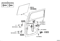 6875060090-HINGE ASSY, REAR DOOR, UPPER RH
