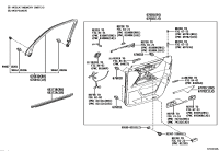 6766460020-Garnish, door frame, rh/lh