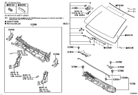 5570860380-LOUVER SUB-ASSY, COWL TOP VENTILATOR