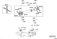 0437126011-Spider kit, front propeller shaft universal joint