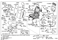 7150148020-PAD, FRONT SEAT CUSHION, RH(FOR SEPARATE TYPE)