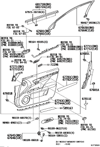 6762030M1042-BOARD SUB-ASSY, FRONT DOOR TRIM, LH