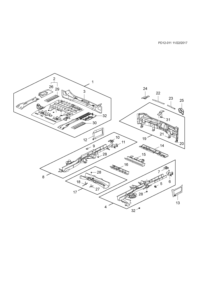 26204922-Plate, rear (including 20-21,31)