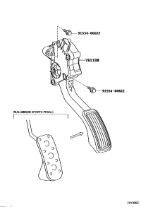 7811076021-PEDAL ASSY, ACCELERATOR