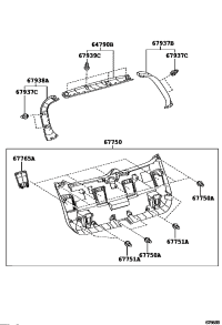 6775076010C0-PANEL ASSY, BACK
