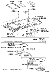 6331160650B0-HEADLINING ASSY, ROOF