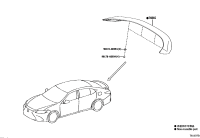 7608533902-SPOILER SUB-ASSY, REAR