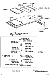 6339260061A1-TRIM, ROOF HEADLINING, REAR
