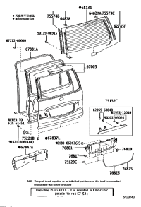 6700560B01-PANEL SUB-ASSY, BACK DOOR