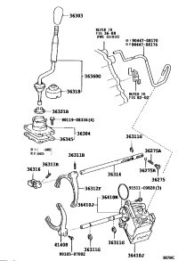 3630360310E0-KNOB SUB-ASSY, SHIFT LEVER
