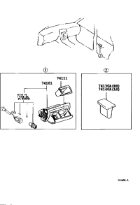 7411130160-BOX, FRONT ASH RECEPTACLE