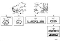 7543130220-EMBLEM, LUGGAGE COMPARTMENT DOOR