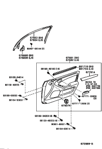 6768930020-GRILLE, SPEAKER DOOR, NO.2 LH