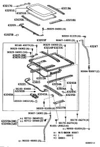 6325130081-Weatherstrip, sliding roof