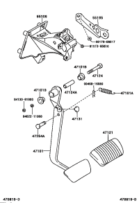 4710130451-PEDAL SUB-ASSY, BRAKE