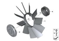 11521712058-FAN BLADE E36/E46/320I/325I