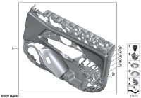 51415A46B73-Garnish fr. door lh