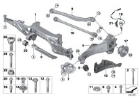 33316862558-Member, rear axle frame