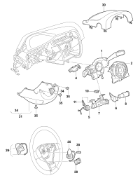 5K0953513K-Switch, steering