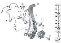31206892868-WHEEL HUB WITH BEARING/G30