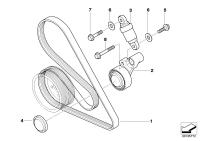 11287839133-ADJUSTER PULLEY WTH LEVER X5