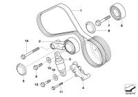 11287839135-ADJUSTER PULLEY WTH LEVER X5