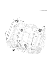 39026224-Belt retractor, rear (rock gray)