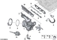 11657625161-Turbocharger w/exhaust manifold