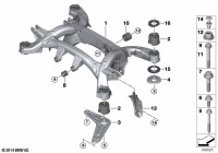 33307850155-Member, rear axle frame