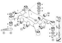 33312282901-Member, rear axle frame