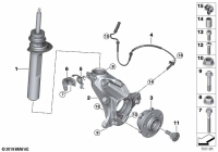 31306883877-SHOCK ABSORBER FRT LFT E38/5SR