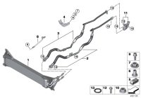 17118693360-TRANSMISSION OIL COOLER BMW G30, G12, B48