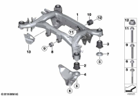33308067482-Member, rear axle frame