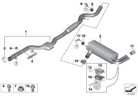 18308643271-Muffler assy-rr