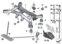 33316853442-Member, rear axle frame