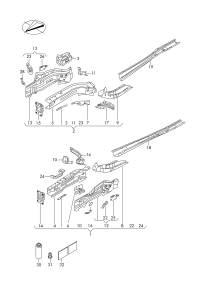 L5GG804593A-Bracket headlamp
