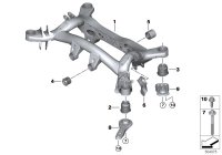 33316878943-Member, rear axle frame