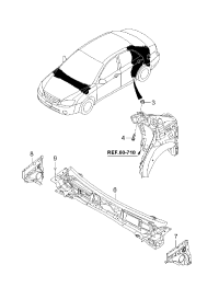 844100S000-BAR ASSY-COWL CROSS