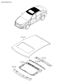 671114M010-PANEL,ROOF