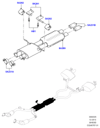 LR036438-CLAMP, ROCKER PANEL