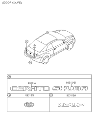 863101M330-EMBLEM-GDI 4WD(BADGE)