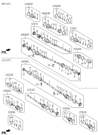 495012X200-JOINT ASSY-CV LH