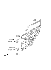 770032X000-PANEL ASSY-RR DR LH