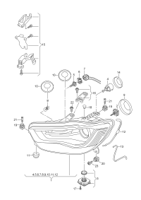 L4GD941005B-Headlamp, for gas discharge bulb
