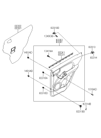 833311F000-W/STRIP-RR DR BELT I/S LH