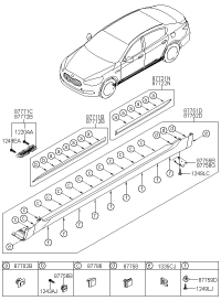 877713T200-GARNISH ASSY-FEND LH